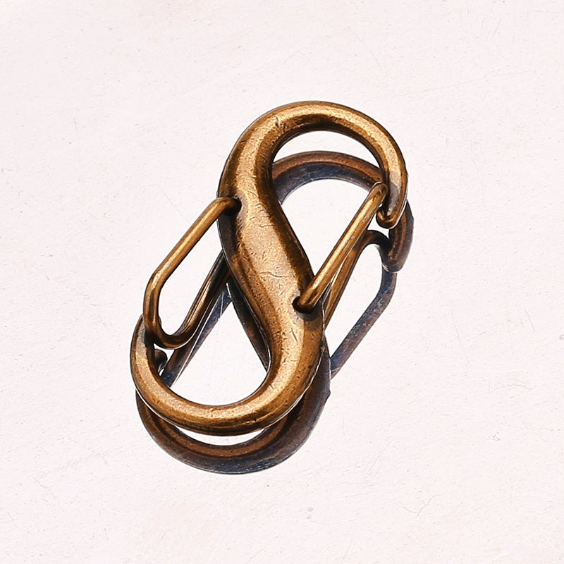 S Shaped Clip Carabiner Hook Portable Keychain Clips Small Alloy Hooks for Camping Gear S-shaped Carabiners Tiny Clip-221