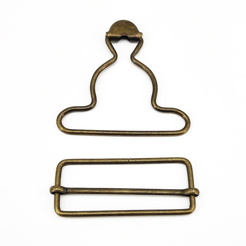 Metal Button Adjust Gourd Clip Overalls DIY Accessory Adjustable Suspenders Buckle Slider and Buttons for Overalls Bib Pants-222