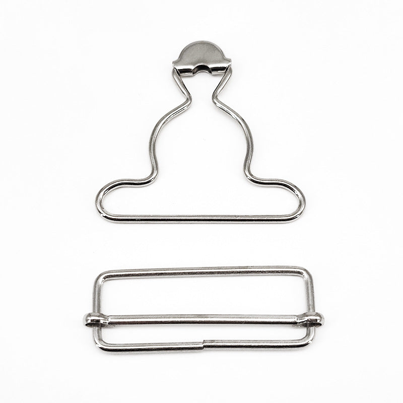 Metal Button Adjust Gourd Clip Overalls DIY Accessory Adjustable Suspenders Buckle Slider and Buttons for Overalls Bib Pants-222