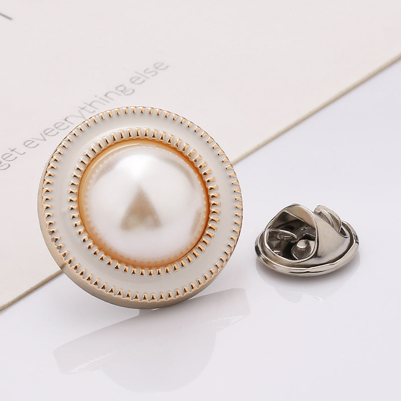 Excellent quality fancy gold flower metal sewing button for garment -225