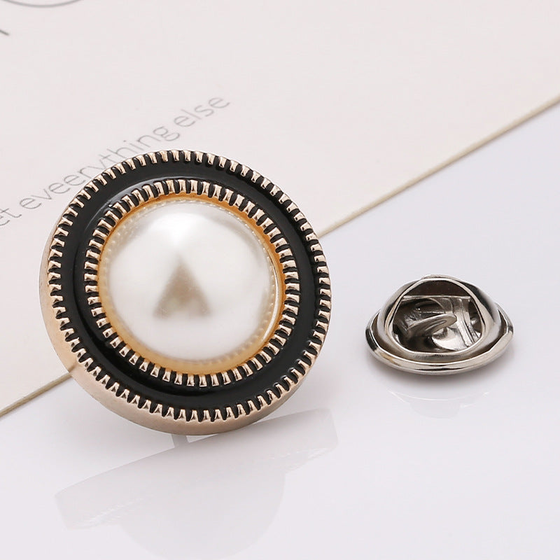 Excellent quality fancy gold flower metal sewing button for garment -225