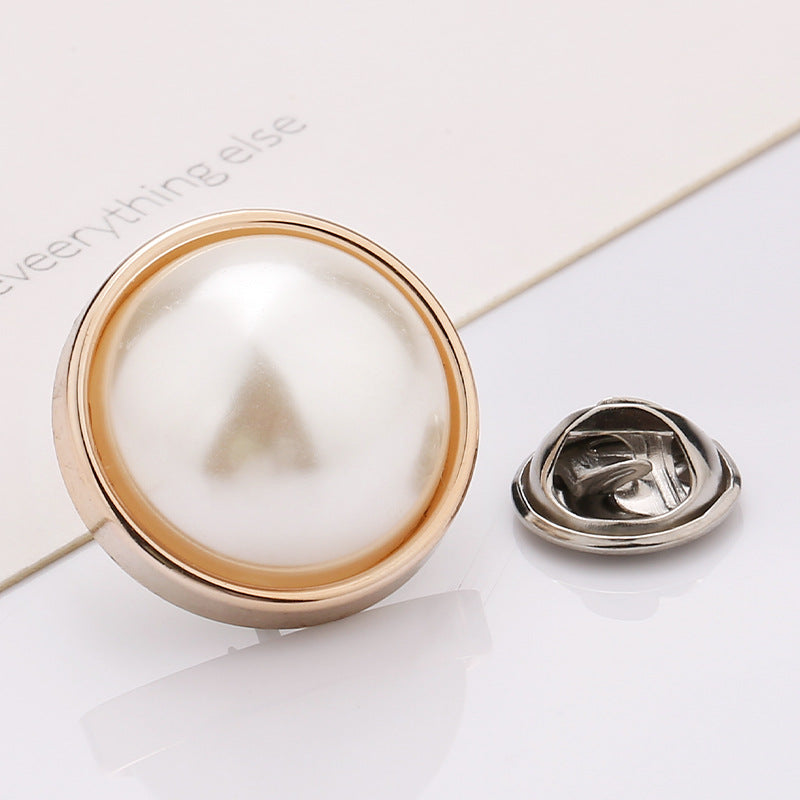 Excellent quality fancy gold flower metal sewing button for garment -225