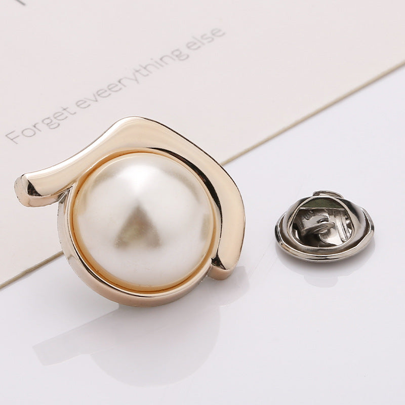 Excellent quality fancy gold flower metal sewing button for garment -225