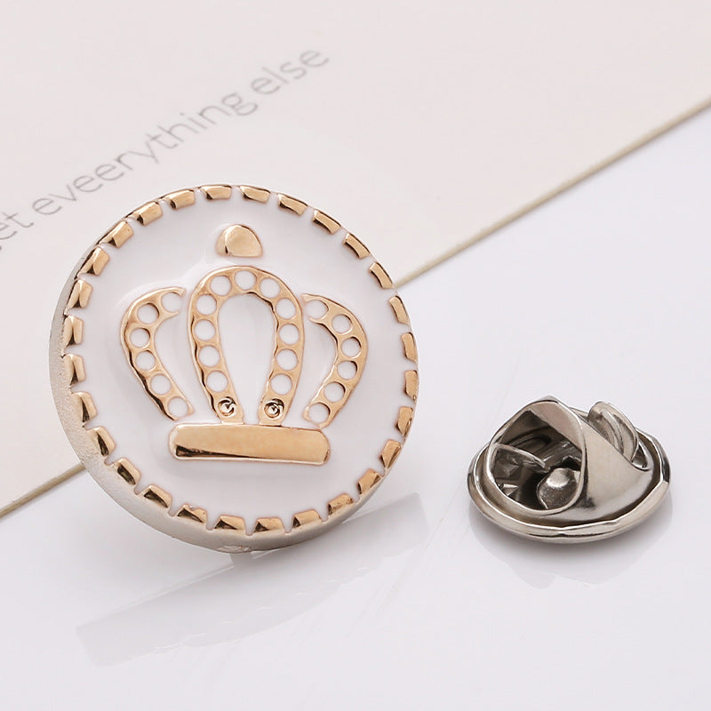 Excellent quality fancy gold flower metal sewing button for garment -225