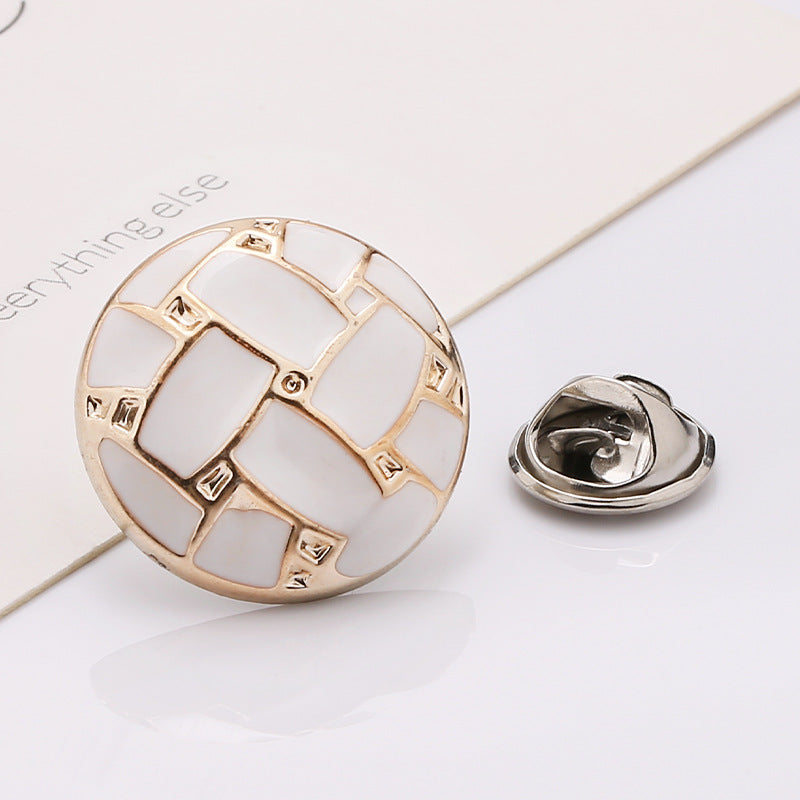 Excellent quality fancy gold flower metal sewing button for garment -225