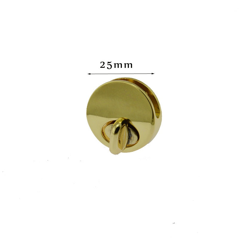 Bag Fitting Hardware Accessories Round Metal Turn Lock for Bags Round Shape Turn Lock Twist Lock Purse Closure Clasp - 226