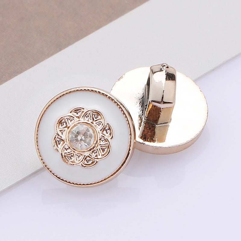 Factory Wholesale Shirt Accessories Small Fancy Round Plastic ABS Pearl Shank Button for Shirt-226