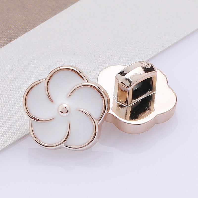 Factory Wholesale Shirt Accessories Small Fancy Round Plastic ABS Pearl Shank Button for Shirt-226