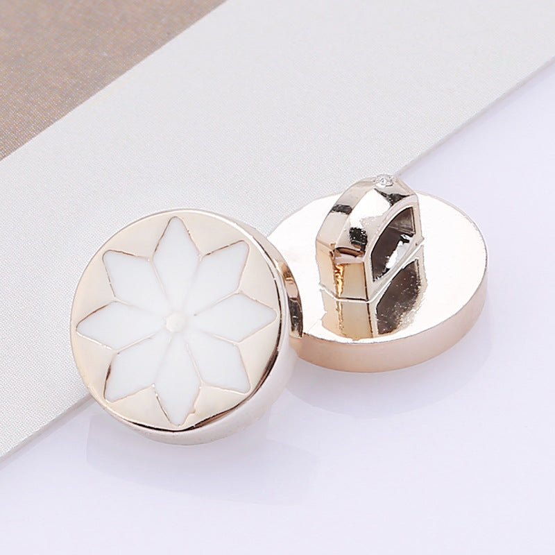 Factory Wholesale Shirt Accessories Small Fancy Round Plastic ABS Pearl Shank Button for Shirt-226