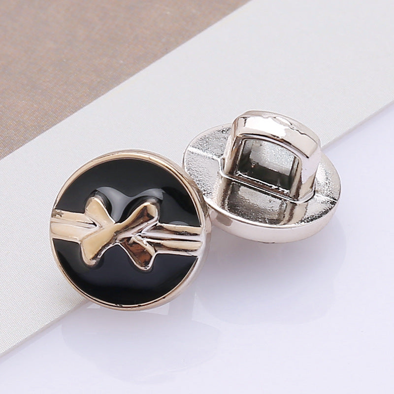 Factory Wholesale Shirt Accessories Small Fancy Round Plastic ABS Pearl Shank Button for Shirt-226