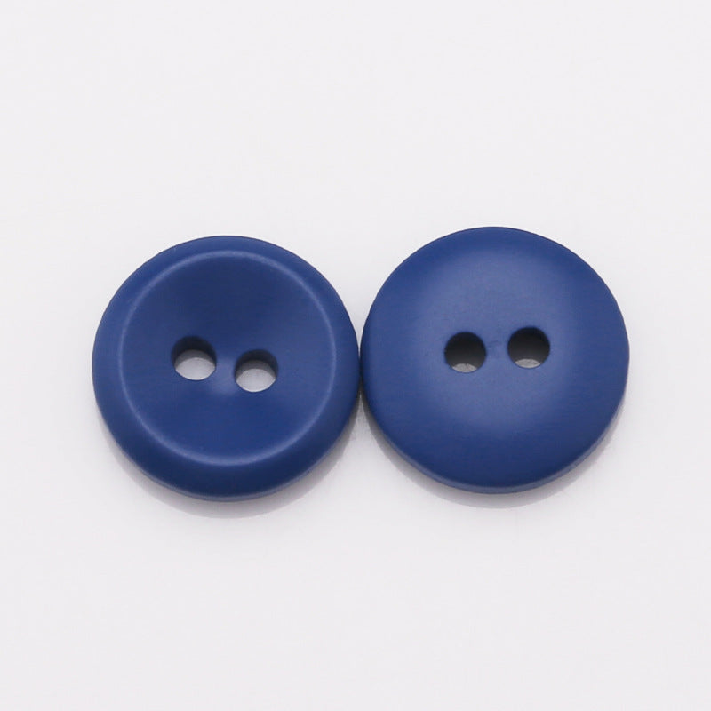 Colorful 2-hole resin button polo shirt sweater round small button children's clothing shirt hand-sewn decorative buttons-227