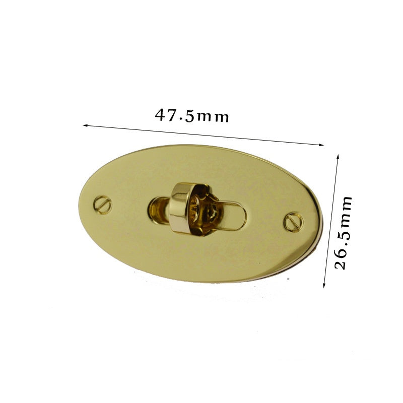 Oval Metal Purse Bag Twist Turn Lock Purse Closure Twist Lock Fasteners - 228
