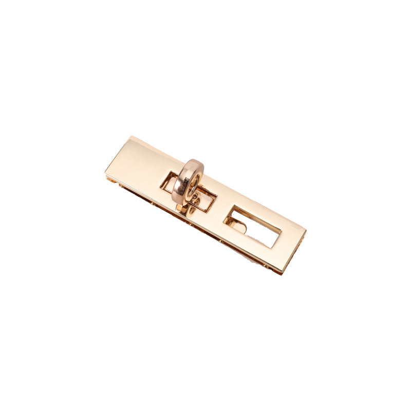 New bag making hardware supplier twist lock bag accessories Rectangle metal turn Lock for bag-23