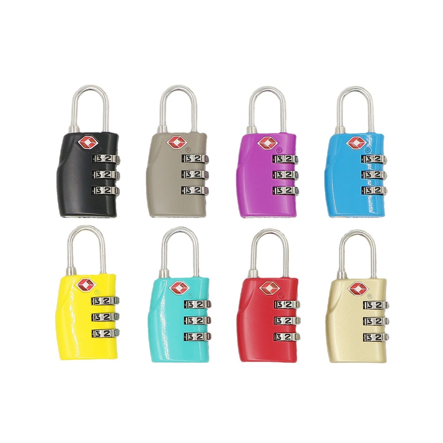 TSA Security Travel TSA Approved Suitcase Zipper 3 Digit Combination Password Padlock-23