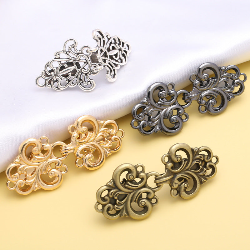 Gold Old Sliver Bronze Shawl Clips Vintage Dress Back Cinch Sweater Clips Dress Shirt Brooch Clips for Women Girls Wearing-230