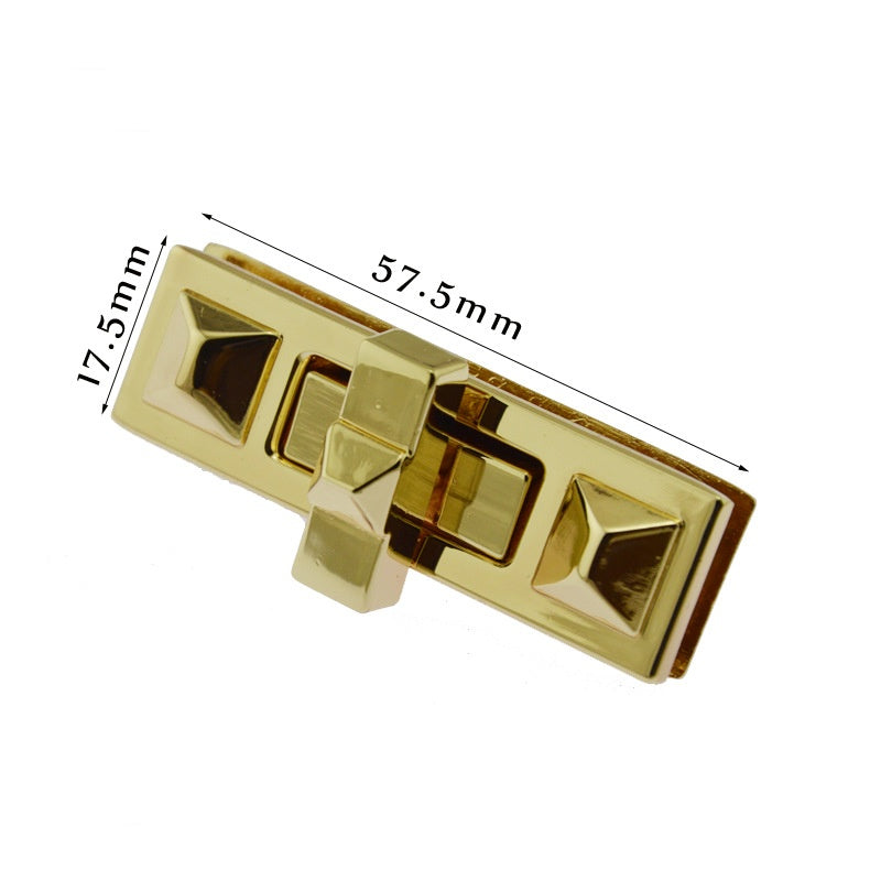 Custom Women Bag Buckle Push And Press Lock Twist Turn Lock Bag Lock Buckle - 232