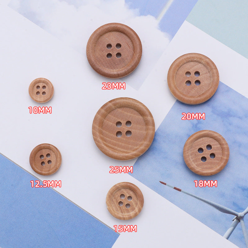 Low MOQ Stock Fancy Sweater Clothing Wooden Buttons for Clothes-232
