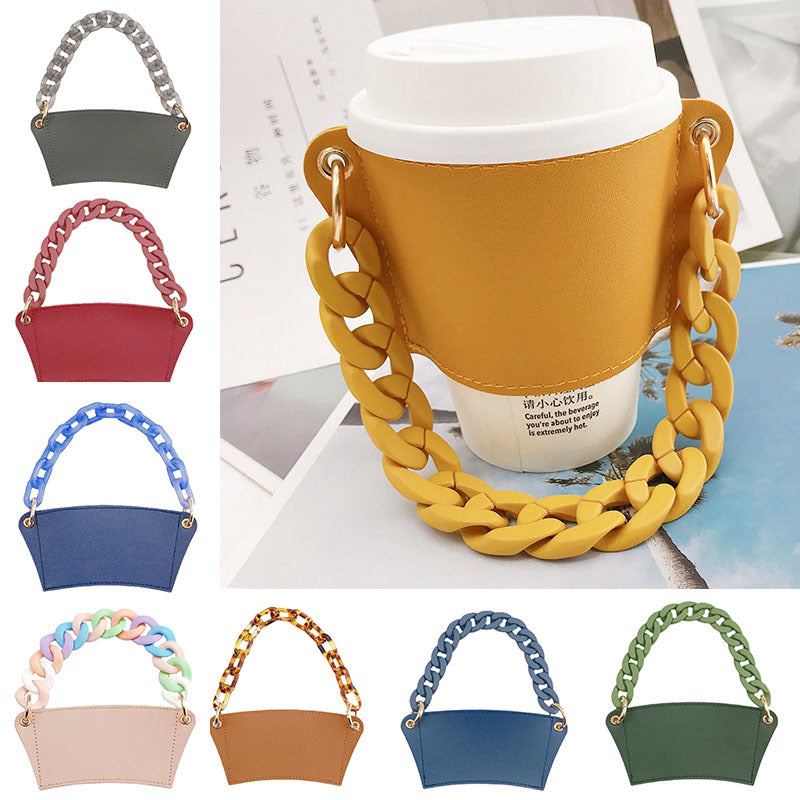 Acrylic linking chain rings necklace chain lanyard with Shockproof Phone Case for Phone