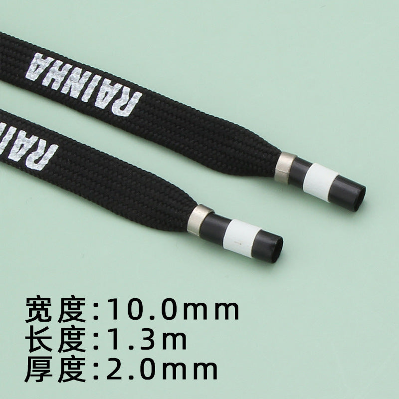 Customized Shoe Lace printed Logo Decoration Sport Shoes Aglet Sneaker laces shoes shoelaces manufacturer-238
