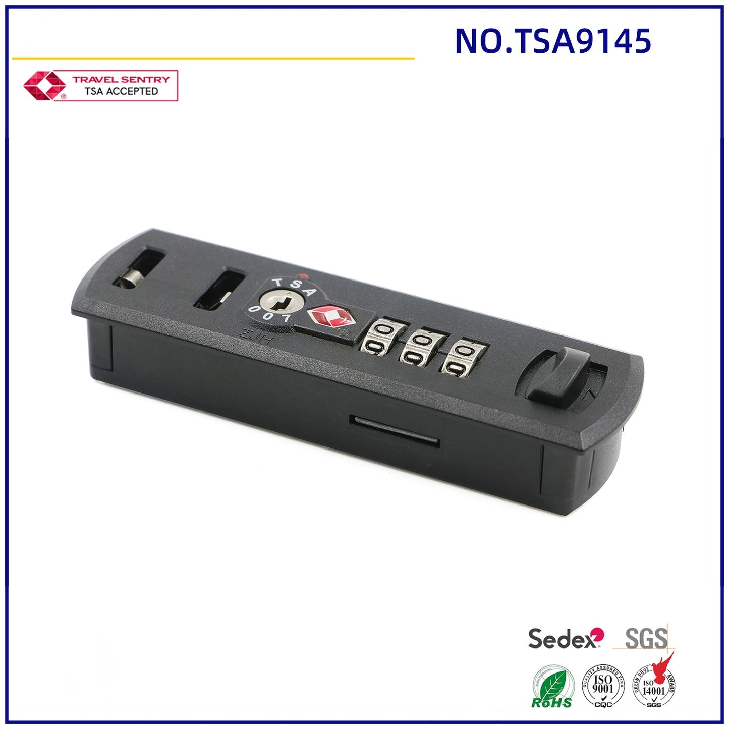 wholesale plastic 3 digit combination TSA lock for travel luggage accessory in good price safe parts luggage lock-24