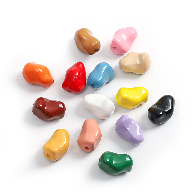 20*13mm Wholesale Jade Color Teardrop Glass Beads Charms Agate Gemstone Crystal Drop Beads for Jewelry Making DIY Crafts -24