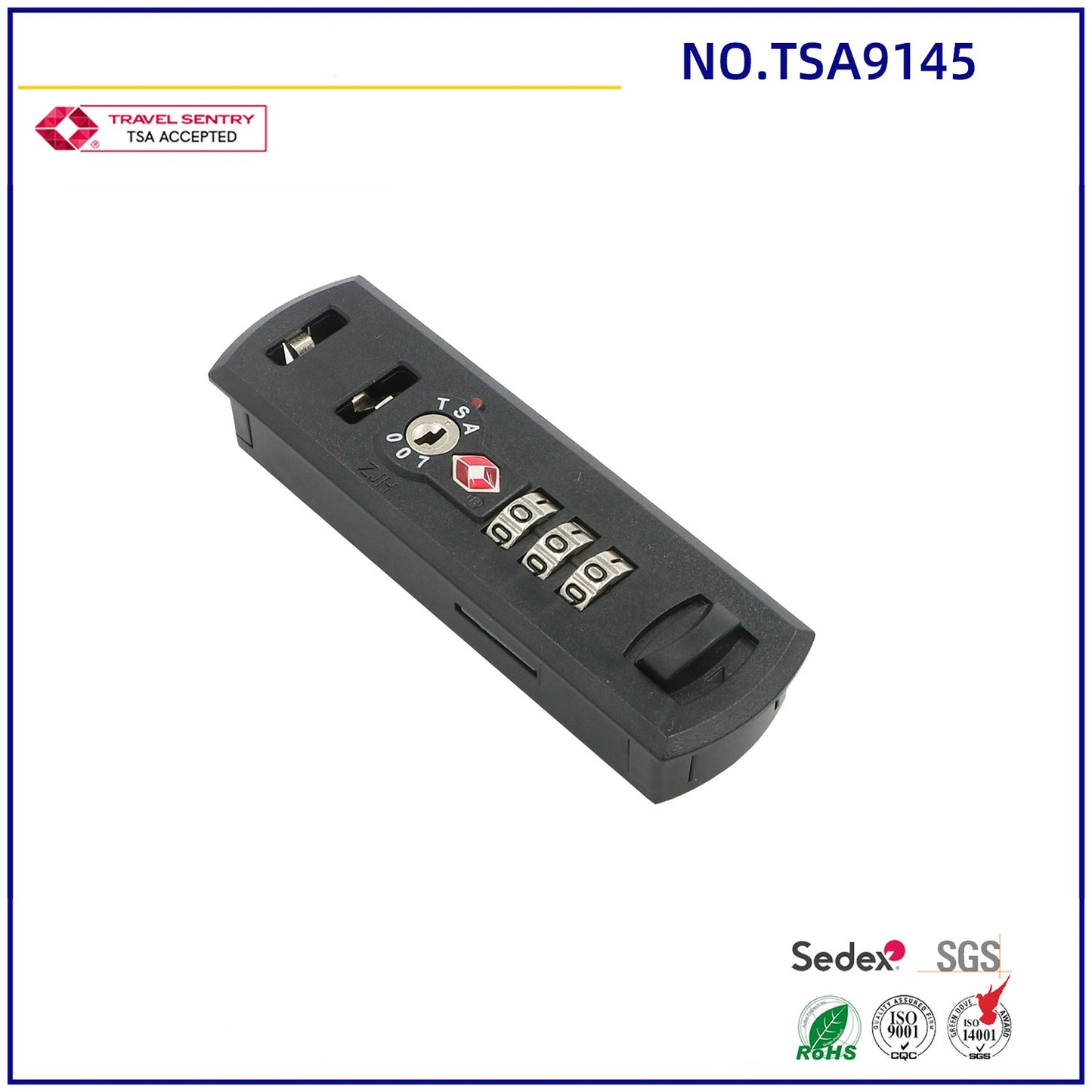 wholesale plastic 3 digit combination TSA lock for travel luggage accessory in good price safe parts luggage lock-24