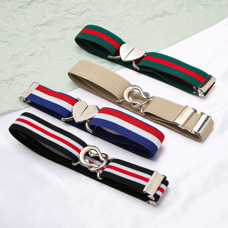 Easy Adjustable Belt Women Belts For Girls waist ceinture Elastic stretch Jeans Plus size Big waistband-240