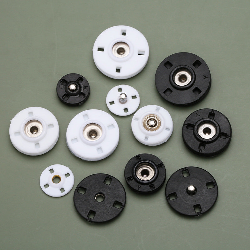 Hidden Child Coat Coat Down Cloth Button Snaps Nylon Metal Buttons-241