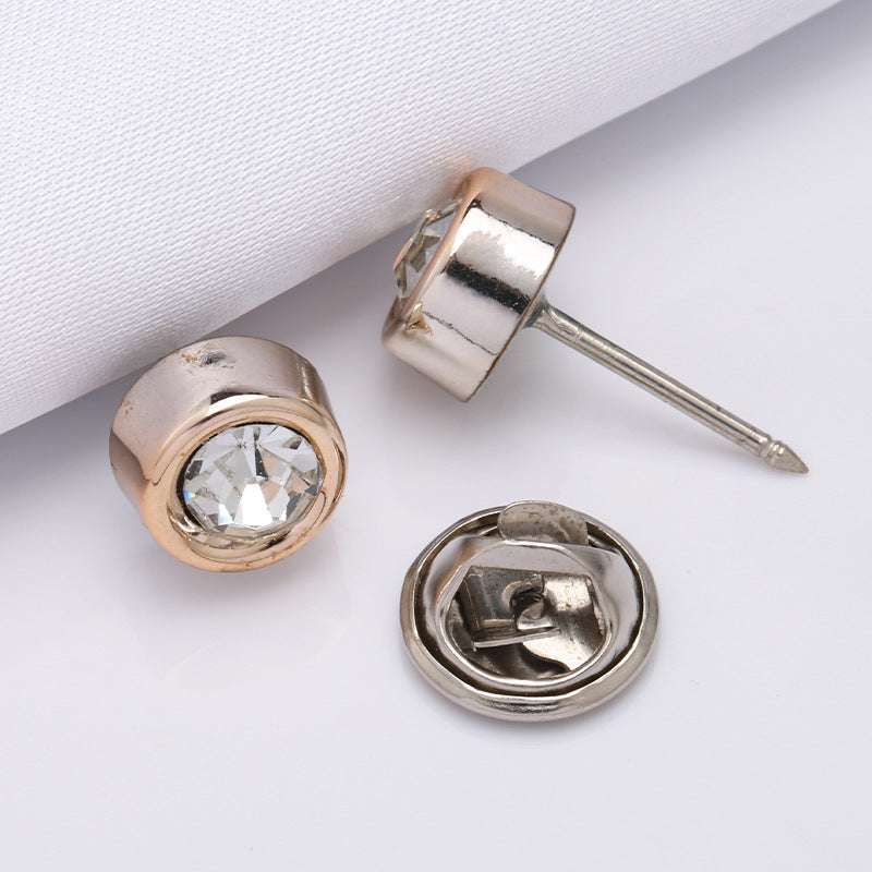 Factory supply fashion custom diamond metal snap jackets/clothes-241