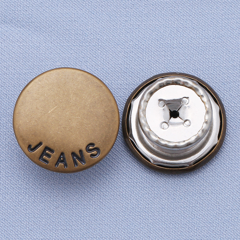 Custom logo snap buttons,metal jeans button for jeans jackets-244