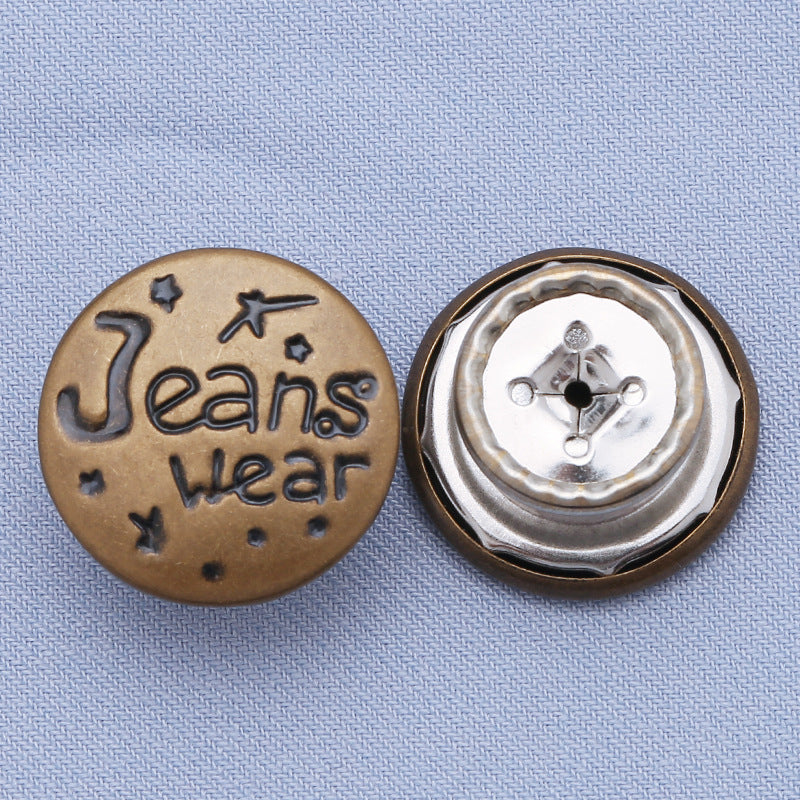 Custom logo snap buttons,metal jeans button for jeans jackets-244