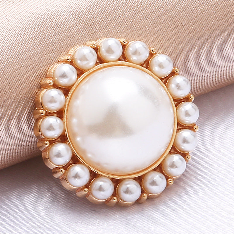 Fashion Flower Pattern Decorative Garment Buttons Accessories With Sewing Shank Rhinestone Fancy Buttons for Ladies-237