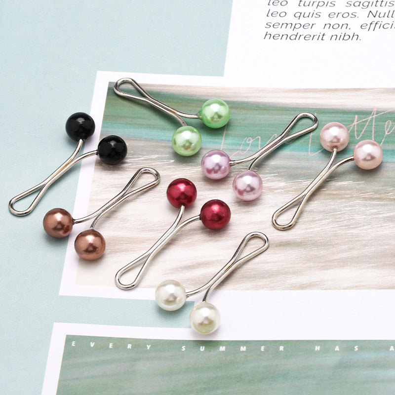 Fashion Women Headscarf Neck Clip Ladies Buckle Small Brooch Hijab Pins-49