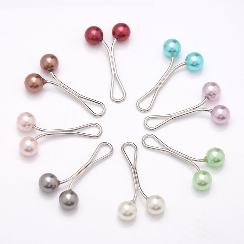 Fashion Women Headscarf Neck Clip Ladies Buckle Small Brooch Hijab Pins-49