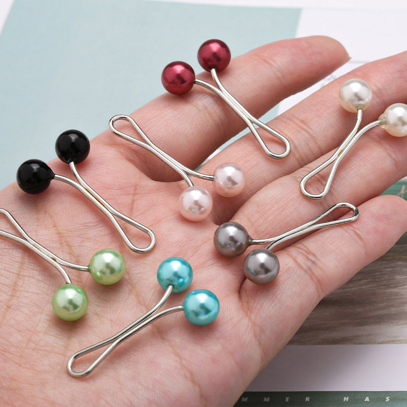 Fashion Women Headscarf Neck Clip Ladies Buckle Small Brooch Hijab Pins-49
