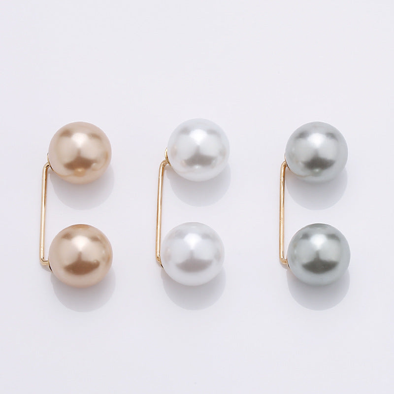 Pearl Brooch Cardigan Skirt Collar Decoration Brooch Fashion Jewelry Accessories-25