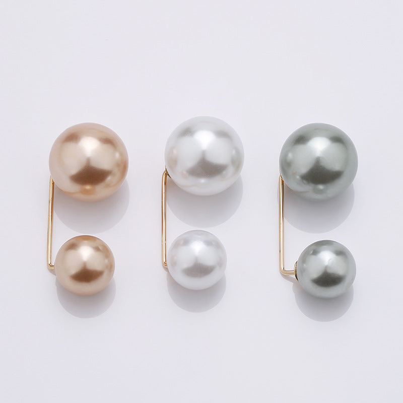 Pearl Brooch Cardigan Skirt Collar Decoration Brooch Fashion Jewelry Accessories-25