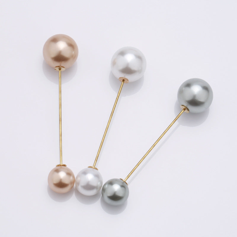 Pearl Brooch Cardigan Skirt Collar Decoration Brooch Fashion Jewelry Accessories-25