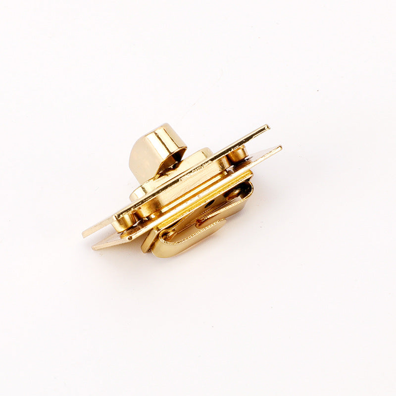 Simple Style Custom Logo High Quality Hardware Accessories Alloy Metal Bag Clasp Press Turn Twist Lock For Handbag For Women Bag-25