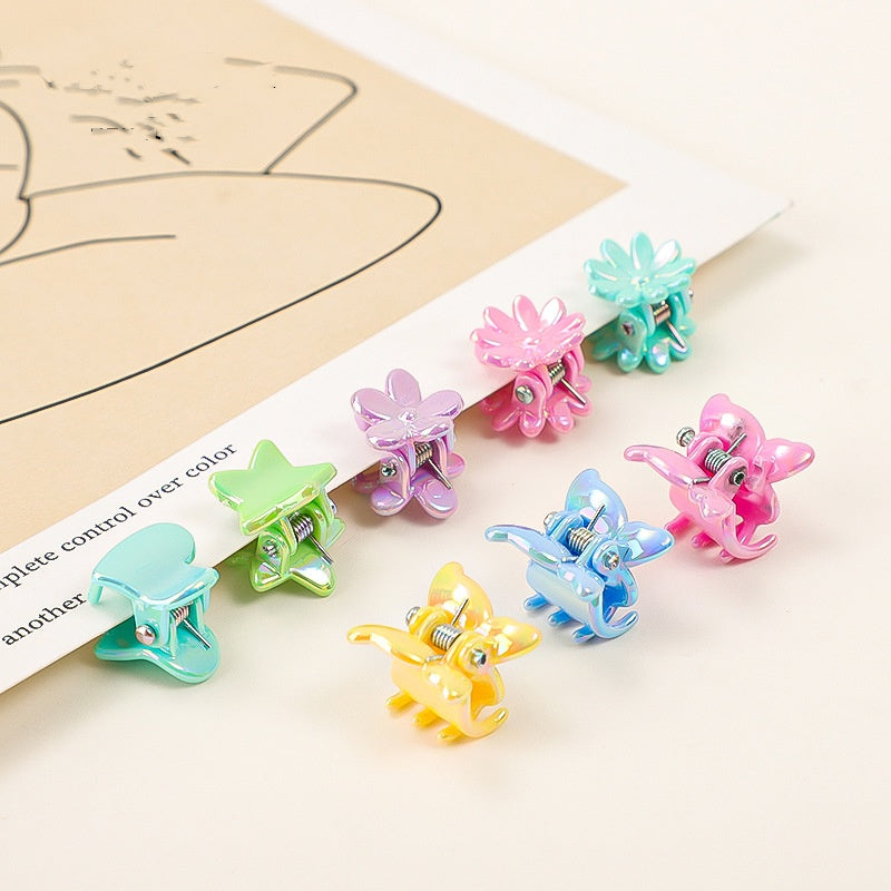 Cute Claw Clips Blue Purple Pink Hair Claw Accessories Mini Cellulose Acetate Claw Clips-25