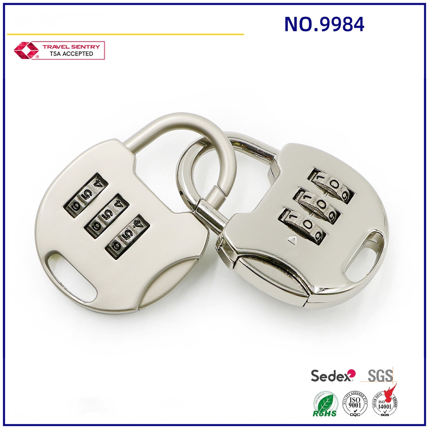 the latest design of 3 digit code zipper plastic lock for security luggage backpack lock customs lock accessories for handbags-25