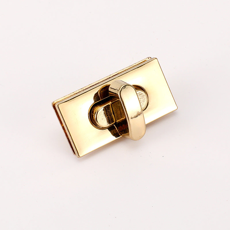 Simple Style Custom Logo High Quality Hardware Accessories Alloy Metal Bag Clasp Press Turn Twist Lock For Handbag For Women Bag-25