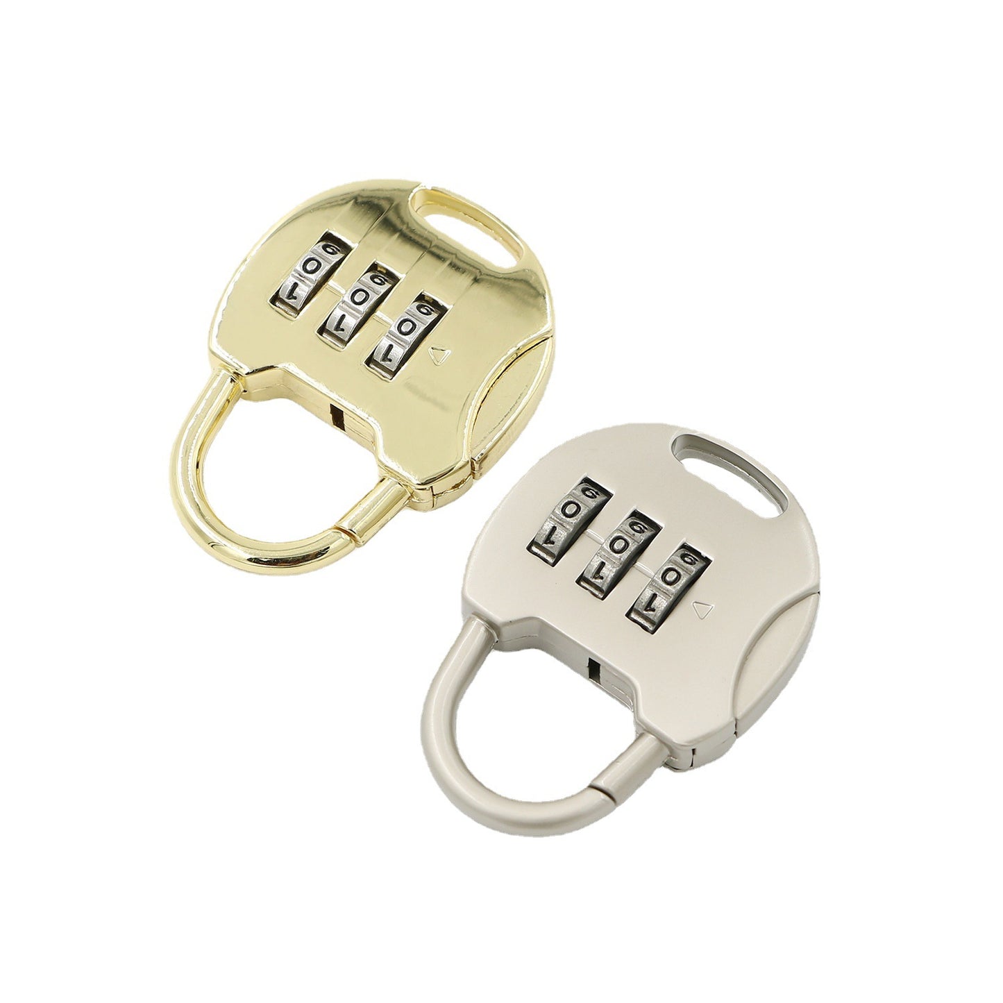 the latest design of 3 digit code zipper plastic lock for security luggage backpack lock customs lock accessories for handbags-25