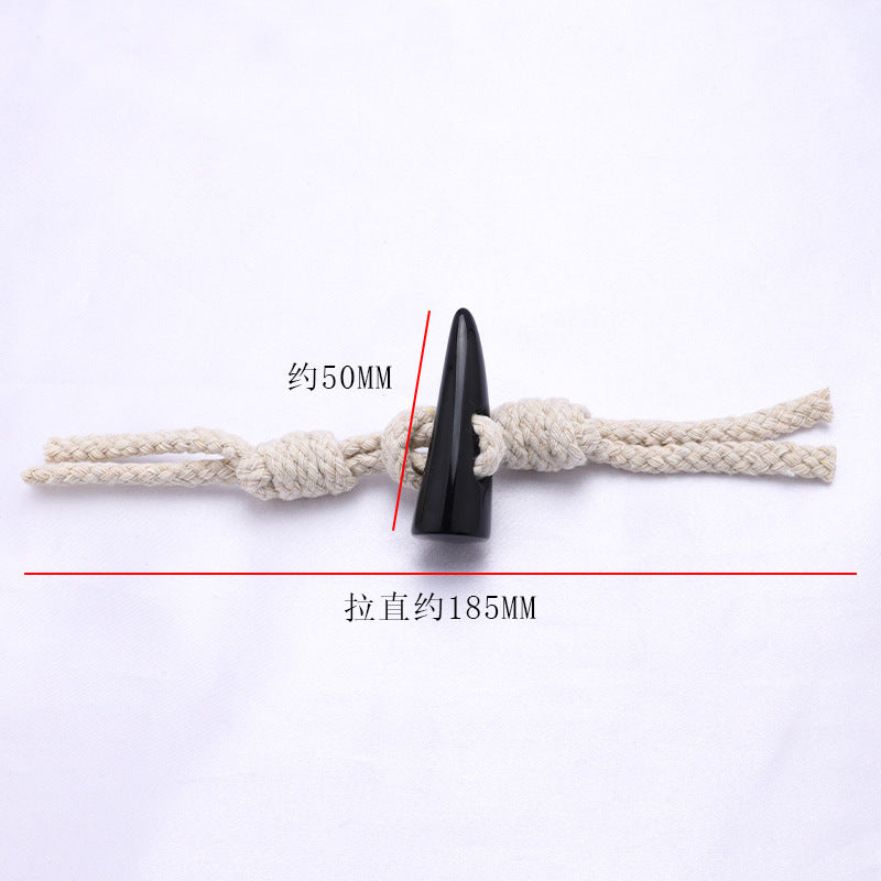 Fashion Winter Style Two Part Combined Resin Wooden Toggle Pu Leather Buckle Buttons For Coat Bag-250