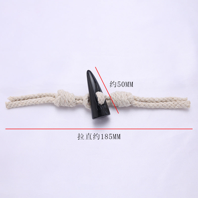 Fashion Winter Style Two Part Combined Resin Wooden Toggle Pu Leather Buckle Buttons For Coat Bag-250