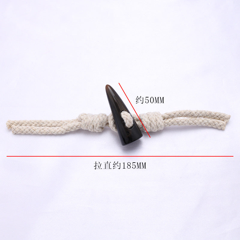 Fashion Winter Style Two Part Combined Resin Wooden Toggle Pu Leather Buckle Buttons For Coat Bag-250