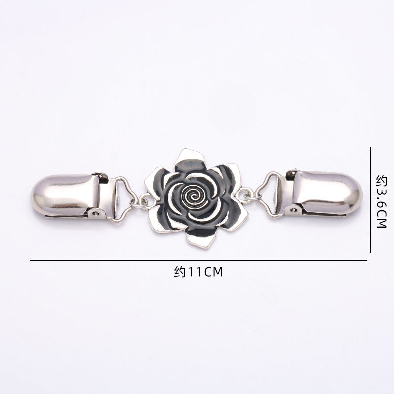 Vintage Sweater Shawl Clips Retro Cardigan Collar Clips Dress Shirt Brooch Clips for Women Girls Wearing-251
