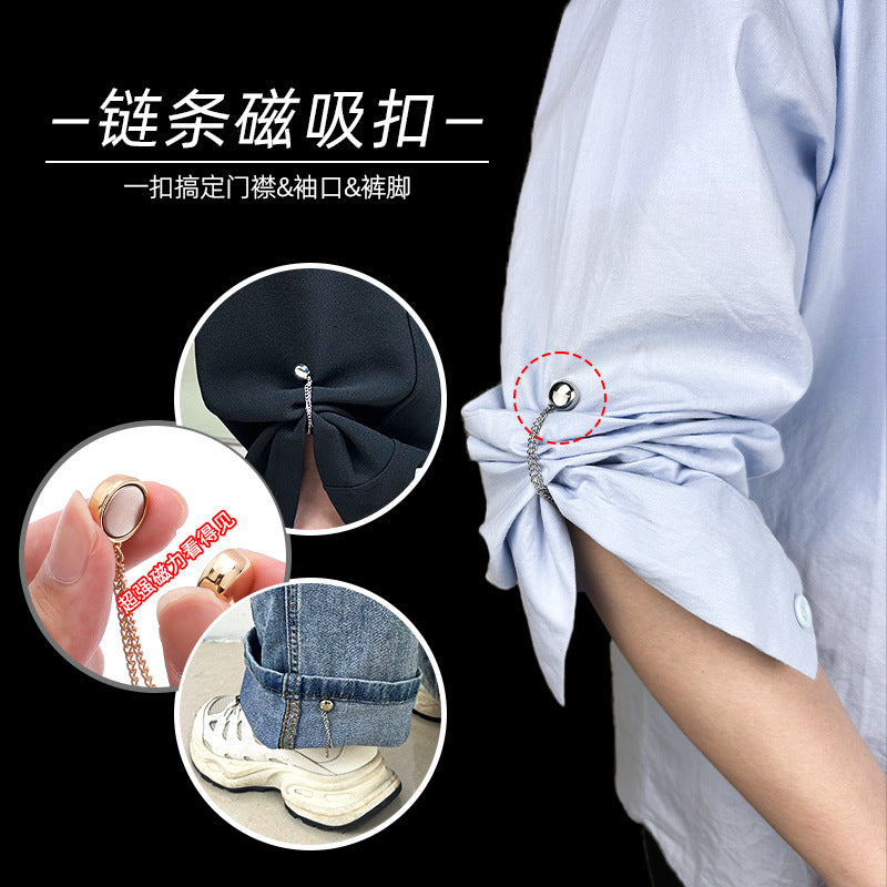 Wholesale Price Magnetic Hijab With Link Custom Logo Hijab Magnet Strong Brooch Fixed Buckle Anti-ExposureShawl Brooch For Woman-26