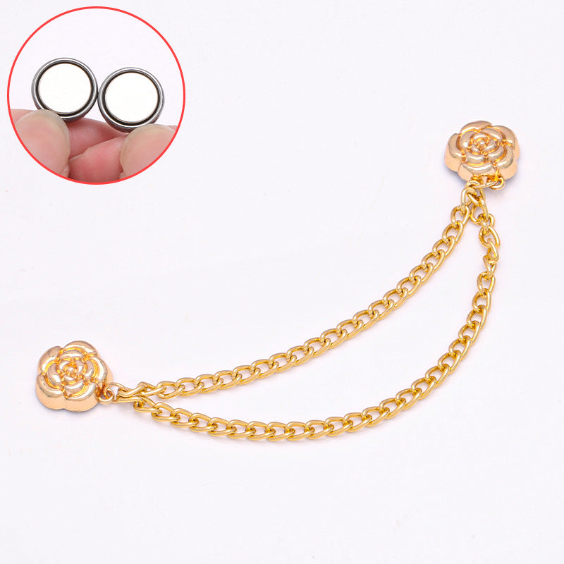 Wholesale Price Magnetic Hijab With Link Custom Logo Hijab Magnet Strong Brooch Fixed Buckle Anti-ExposureShawl Brooch For Woman-26