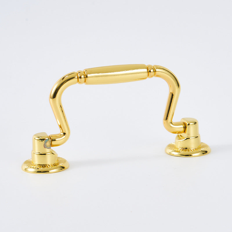 gold color alloy metal wooden jewelry box handle-26